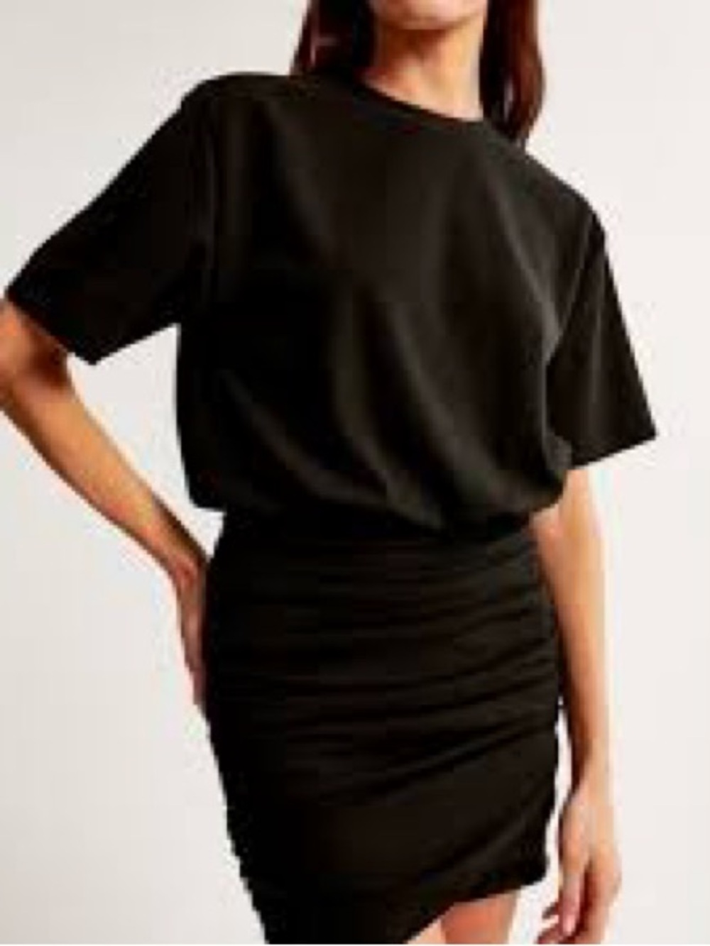 Abercrombie & Fitch Ruched Knit Mini Dress NWT XXSP
